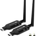 iPazzPort Wireless HDMI Transmitter and Receiver, 164Ft/ 50M HDMI Wireless Sender, 2.4/5.8GHz 1080P HD Extender for Laptop, Camera, TV Box, Projection to TV/Monitor/Projector, Audio Video Transmission