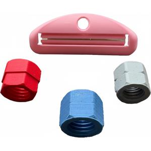 Travel-Size Toothpaste Refill Adapter and Squeezer, 4 Count (Pack of 1)