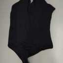 CHYRII Womens Sexy Halter Bodysuit Tops Sexy Cutout Sleeveless Going Out Tops (Large, Black)