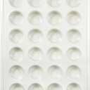 HONGBAKE 24 Cup Nonstick Ceramic Mini Muffin Pan, Non-toxic Mini Cupcake Pans, Muffin tin for Baking, Heavy-duty Aluminized Steel Cupcake Tray with Diamond Texture, Easy To Clean, Cream