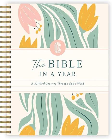Official Spiral Bible® The Bible in a Year | 52 Week Guided Bible Study & Daily Reading Plan | Spiritual Companion & Journal for Adults & Teens | 8.5" x 11" Notebook