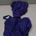 B2prity Tankini Swimsuit for Women Slimming Tummy Control Two Piece Bathing Suit Drawstring Swimwear Tank Top with Skirt Purplish Blue Large