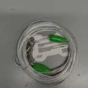 Petest 25ft Reflective Tie-Out Cable for Small Dogs Up to 35 Pounds (Green & Silver)