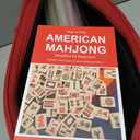American Mahjong Tile Set, 166 Premium White Tiles, 4 All-in-One Color Rack/Pushers, Complete Mahjong Tiles Set Red Carrying Bag, 10 inches x 21 inches x 5.1 inches