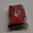 Throw Pillow Covers 16x16 Red: 2 Pack Cozy Soft Pom-poms Velvet Square Decorative Pillow Cases for Farmhouse Home Decor