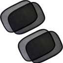 Car Window Shades, 4 PCS Baby Side Window Covers, Sun Protection and Sun Shade Blocker, Glare Shield Protection, 21" x 14" Mesh Car Shade (Black)