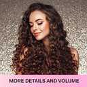 Lanzhire No Heat Overnight Curling Headband for Long and Short Hair - Thin Heatless Curlers to Sleep In (Black)