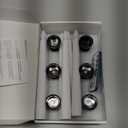 FREEPOWER Set of 6 Flameless Window Taper Candles with 6PCS Black Base, Battery Operated FlickeringTaper Candle with Remote and 4H/6H Timer,for Christmas Home Wedding Decor..