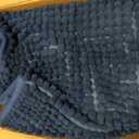 subrtex Bath Mat, Chenille Bath Rug, Soft Short Plush Bath Mat, Water Absorbent Shower Mat, Quick Dry, Machine Washable, Navy, 24' x 60'