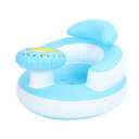 Inflatable Baby Chair for Babies 3 Months and Up, Baby Support Seat Summer Toddler Chair for Sitting Up, Built in Air Pump Baby Floor Seat, Blue