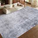 Large Modern Area Rug for Living Room, Abstract Floor Carpet with Non-Slip Backing for Indoor Office Dining Room, Boho Home Deco Non-Shedding, 6' x 9'