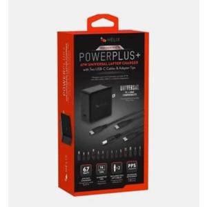 Helix 65W Universal USB-C Laptop Charger Power Adapter (ETHNBC65U) Black