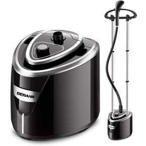 Steamer for Clothes, 1500W Standing Garment Steamer with 35s Fast Heating, 2.5L Water Tank for 1.5H Steaming, Adjustable Height Stand with Clothes Hanger, Professional Wrinkle Removal