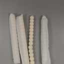 MAITREYA Ivory Tall Taper Candle Stick Candles Spiral Taper Candles-Set of 4 for Decoration Weddings Party Church-Unscented Dripless Candles,10inch(D-Ivory-New)