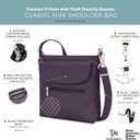 Travelon Anti-Theft Classic Mini Shoulder Bag, Pur