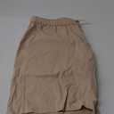 Comdecevis Men's Linen Shorts Casual Elastic Waist Drawstring Summer Beach Vacation Yoga Golf Shorts with Pockets (3X-Large, Khaki)