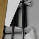 Decorative Metal Garden Fence 18 in H x 10 ft L, Small Border Roman Column Deco, Barrier Fencing for Yard Flower Bed Lawn Landscape Outdoor, 5 Panels + 6 Stakes Black