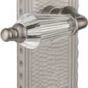 Nostalgic Warehouse Craftsman Plate with Parlor Lever, Double Dummy, Satin Nickel