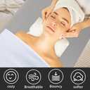 Grey 73x24x2 inch Memory Foam Massage Table Topper with Removable Cover-Elastic Bands Non-Slip-Lash Bed Cushion for Beauty and Massage