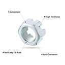 uxcell 2Sets Trailer Nut Kit, Carbon Steel 1"-14 Hex Castle Nut & 1.73" Washer & 2.05" Split Cotter Pin for Spindle, Shaft