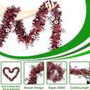 2026 World Soccer Party Decorations Soccer Tinsel Garland 50ft | Great for Watch Parties, Stadium Tailgates, Soccer Birthday Party, Home Bars. Football Themed Decoration for Soccer Fans