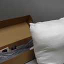 Syrinx Heated Pillow with 3 Temperature Setting-Soft Lumbar Support Cushion, Portable Electric Heating Pillow for Abdomen, Neck, Leg, Relief Fatigue, Easy to Clean,17.7"x17.7",Grey
