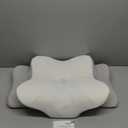 DONAMA Cervical Pillow for Neck and Shoulder,Contour Memory Foam Pillow,Ergonomic Neck Support Pillow for Side Back Stomach Sleepers with Pillowcase (Queen Size 24.8"Lx14.96"Wx5.51"H, Light Grey)