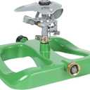 STYDDI Deluxe Pulsating Impact Sprinkler with Heavy Duty Metal Base, Pro Metal Adjustable Circular Water Sprinkler for Medium to Large Lawn, Yard, Garden and Large Areas, Coverage up to 6,360 Sq. ft