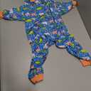 LovinPet Large Breed Dog Clothes Pajamas, Wound Care/Post Surgery Full Coverage Shirt, Dinosaur Land Blue Print, Lightweight Stretchy Knit Pullover Dog Onesie, Pet Pajamas for Dogs, Pet PJ's, XL (Orange)