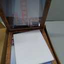 iRahmen 8.5x11 Picture Frame Set of 4, High Definition Real Glass Rustic Brown Frame, Wood Photo Frames 8.5 by 11 Diploma Document for Wall Hanging and Tabletop Display