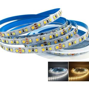 DC12V SMD2835 CCT Double Color Temperature LED Strip 120leds/m Dual White Color CCT Temperature Adjustable Flexible