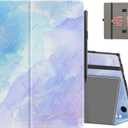 COOWPS Case for All-New Amazon Fire HD 10 Tablet (13th/11th Generation, 2023/2021 Release) 10.1" - Slim Folding Stand Cover with Auto Wake/Sleep, Hand Strap & Stylus Pen Holder, Quicksand