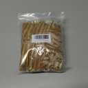 60 Pcs Khaki Christmas Velvet Bows for Christmas Tree, 5x7 Inch Pre-Tied Vintage Ribbon Bows Ornaments for Gift Wrapping Wreaths Garland Xmas Holiday Dcor (3/8")