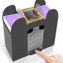 FEIERYA Automatic Card Shuffler 2/1/4/6 Deck,Battery-Operated Electric Poker Shuffler,Playing Card Shuffler for Home Card Game,Travel