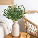 16Pcs Faux Olive Branches&Eucalyptus Branches, 18''Artificial Olive Stems 15''Eucalyptus Stems,Perfect Greenery for Vase,Centerpieces,Spring Decor,Home Decoration for Dining Room&Living Room