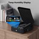 Car Gun Safe Small Pistol Safe Handheld Biometric Gun Cases for Handguns, Portable Fingerprint Pistol Lock Security Box for Travel Nightstand Bedside