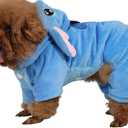 Pet Costume Dog Hoodies Pet Xmas Pajamas Outfit, Pet Coat for Small Medium Large Dogs Cats Winter Cartoon Coat for Party Halloween Christmas, Small