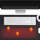 Heated Desk Pad Mouse Pad - Warm Desk Pad,Electric Heating Pad with 3 Heating Levels & 4 Hours Auto Shut-Off, 31.5 x 13 inch Extended Edition Gaming Mou