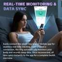Smart Ring for Women Fitness Tracker Ring with Heart Rate, SpO2, Blood Pressure, Sleep Monitoring, Step & Calorie Counter, No Subscription Fee, iOS & Android Compatible (Silver, 11)