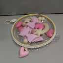 Baby Mobile for Crib Pink Bow Baby Crib Mobile for Girls Handmade Coquette Bow Nursery Decor for Infant Bedroom Hanging Pink Girls Room Decor for Bassinet Gender Reveal Newborn Gifts