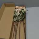 Floroom 5pcs Beige Faux Silk Mums Artificial Flowers, Bulk Fake Small Mini Chrysanthemums with Stems for DIY Champagne Wedding Centerpieces Floral Arrangements Vase Fillers Home Decorations