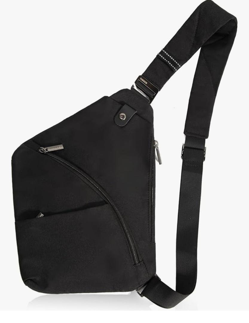 Asymmetric Sling Bag for Women & Men,Waterproof Crossbody Chest Bag,Minimalist Commuter Daypack for Travel,Hiking,Work