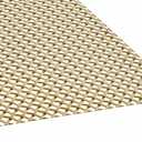 Carligo Stainless Steel Golden Decorative Mesh Sheet 15.8"x27.6"/40x70cm-5x5mm Square Openings, Titanium Plated Metal Panel for Cabinet Doors, Furniture Grille, Vent Cover, DIY Craft Projects (2-Pack)