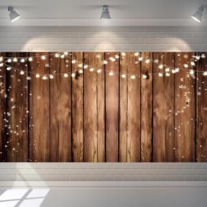 Wood Photo Backdrop For Photoshoot 20x10ft Brown Rustic Wood Photography Backdrops Birthday Newborn Party Wooden Background Decorations Banner Photo Props