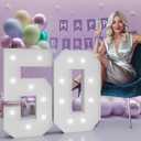 Number 50 Marquee Numbers 3 Feet Tall, 50th Birthday Decorations for Women Men, 50 Light Up Number for Party Large 50 Light Up Sign for Birthday Anniversary Decor