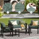 Outdoor Cushion Covers Set,14PCS Patio Furniture Couch Seat Slipcovers, Replacement for Sofa Sectional Chair(Cover，Only)