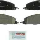 BOSCH BC1400 QuietCast Premium Ceramic Disc Brake Pad Set - Compatible with Select Dodge Ram 2500, Ram 3500; Ram 2500, 3500; REAR
