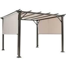 Total Tactic OP70483BE 16 X 4 Ft. Universal Replacement Canopy For Pergola Structure Sun Awning, Beige - 2 Piece