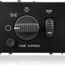 Headlight Dimmer Switch Compatible with 1999-2002 Chevy Silverado Avalanche Suburban & GMC Sierra Yukon - Instrument Panel Headlamp Dimmer Switch, Replace# 15755595, 15738843, D1534G, DS-968