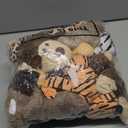 HyDren 12 Pieces Safari Stuffed Animals 11.8 Inch Jungle Animal Toys Set Boys Girls Plush Forest Animals Lion Elephant Zebra Giraffe Tiger Monkey for Zoo Animal Party Teacher Student Award